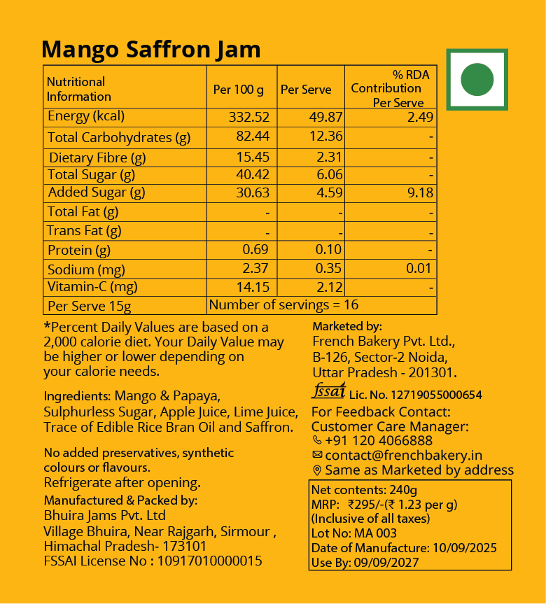 Mango & Saffron