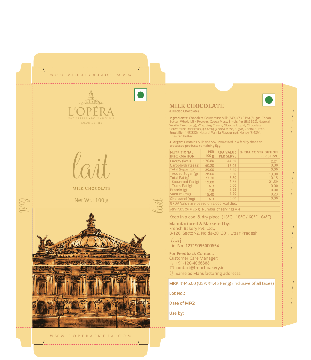 Milk Chocolate - L’Opéra - FG1479