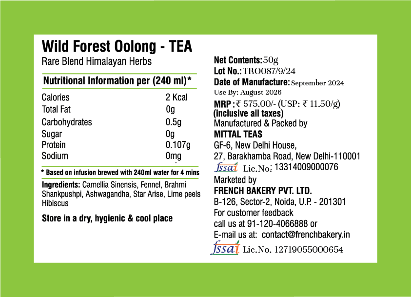 Wild Forest Oolong - L’Opéra - TR0087