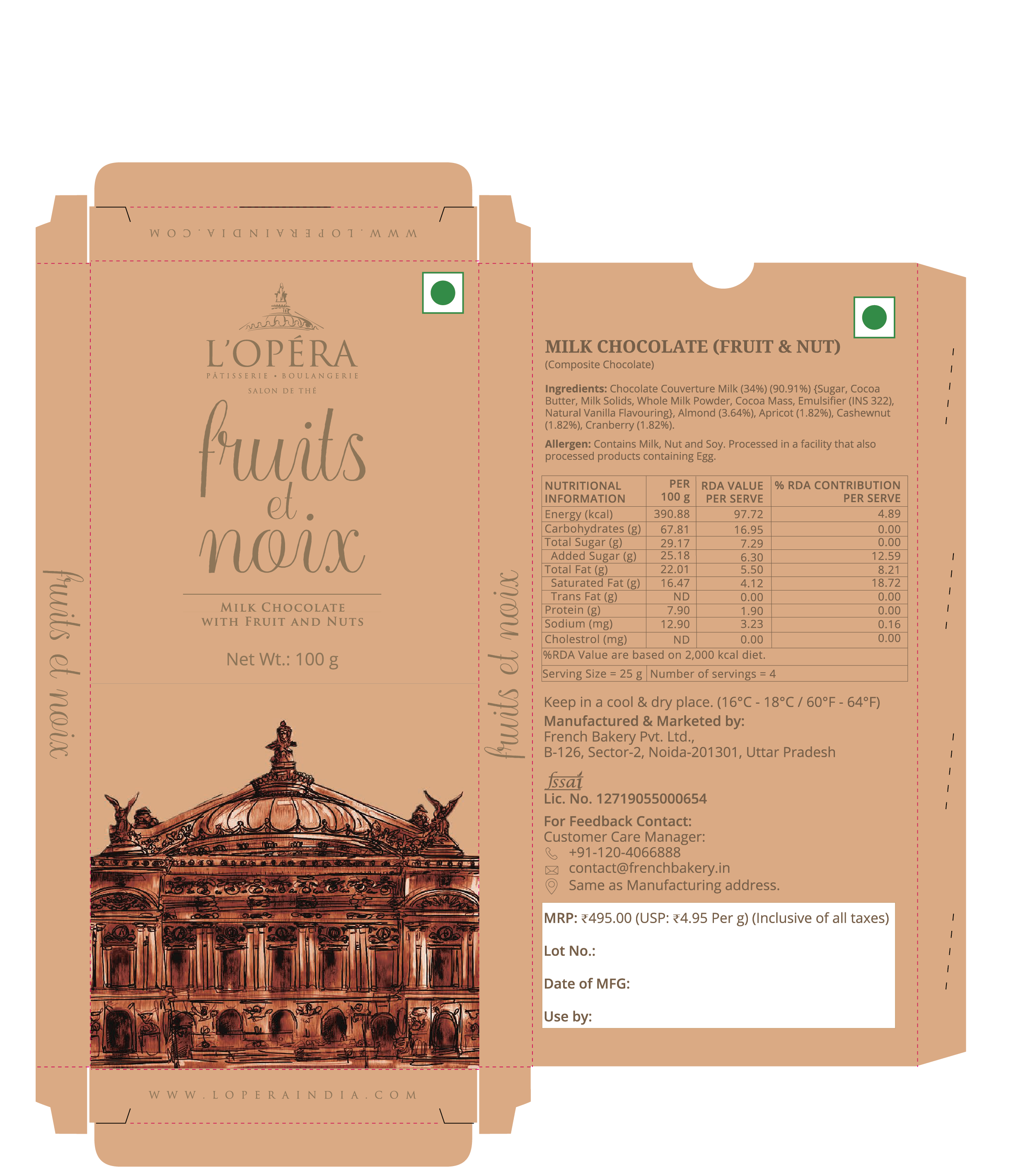 Milk Chocolate Fruit & Nut